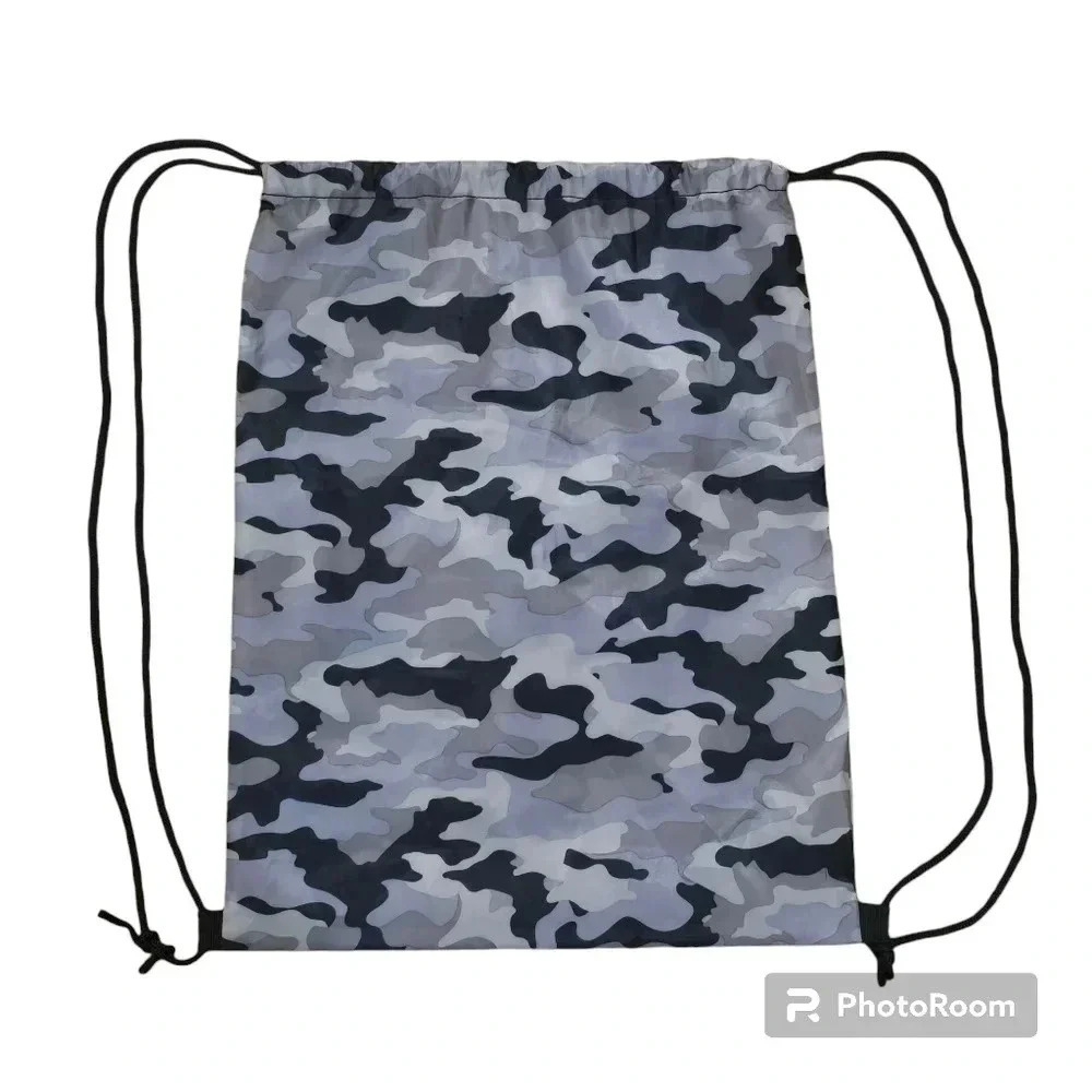 NWOT Damn Man Camo Drawstring Bag / Backpack